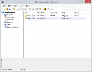 A picture of KeePass